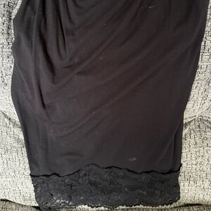 CAbi Black Asymmetrical Camisole Top